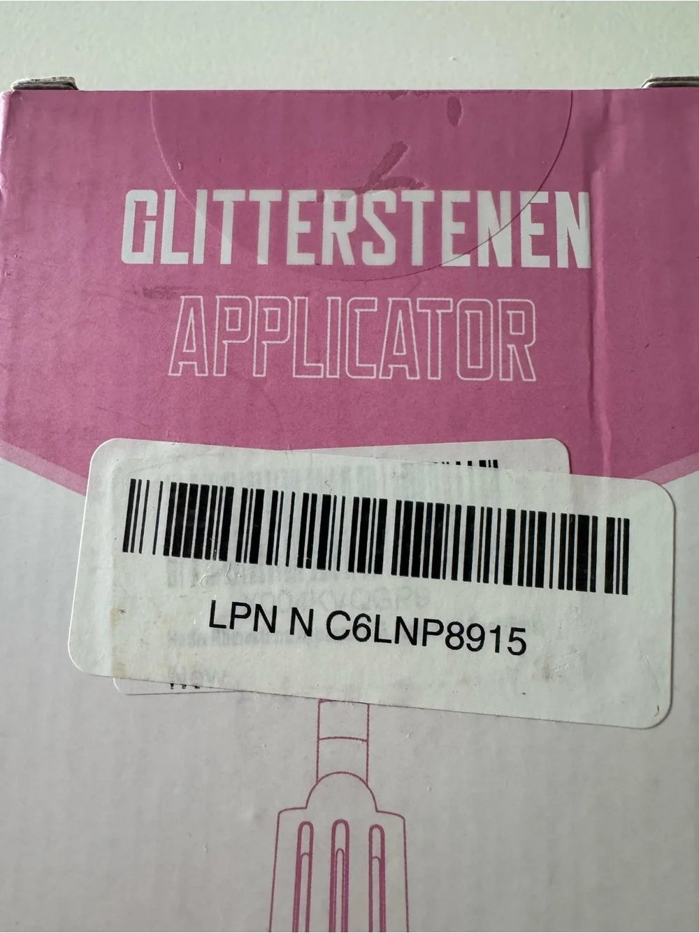Amazon Pink Glitterstenen Applicator with Silver Blue Rhinestones NEW